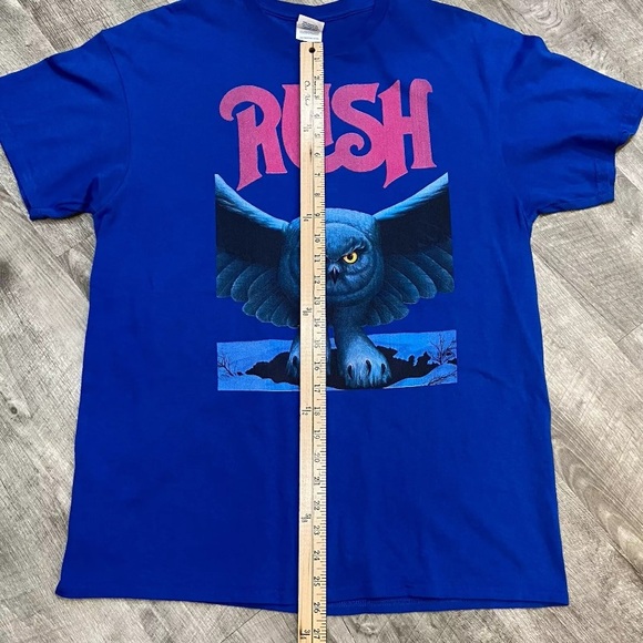 Vintage RUSH T Shirt Men’s Large Blue Fly By Night Owl 2000’s Y2K VERY RARE. - Picture 11 of 11